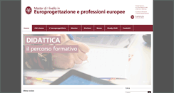 Desktop Screenshot of mastereuroprogettazione.com