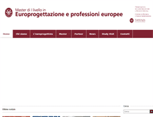 Tablet Screenshot of mastereuroprogettazione.com